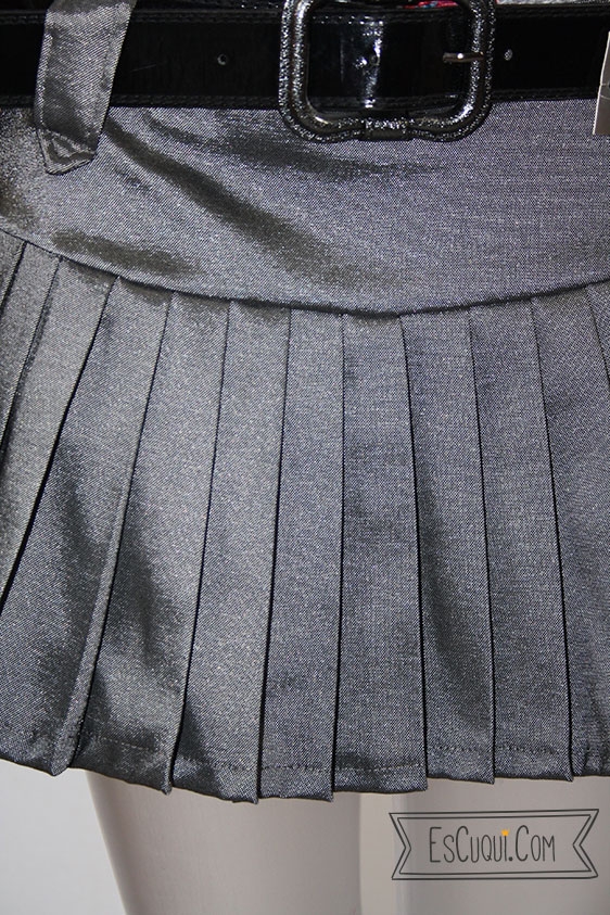 minifalda tablas gris