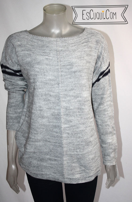 jersey gris largo chica