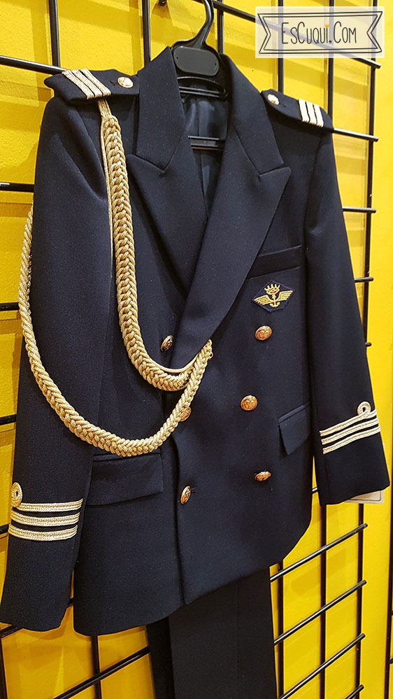 traje almirante comunion marino y dorado