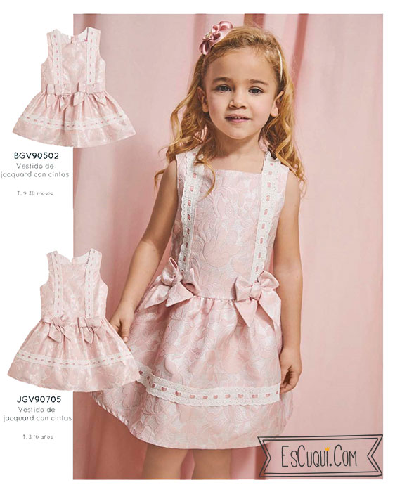 vestido vestir niña bebe rosa corto