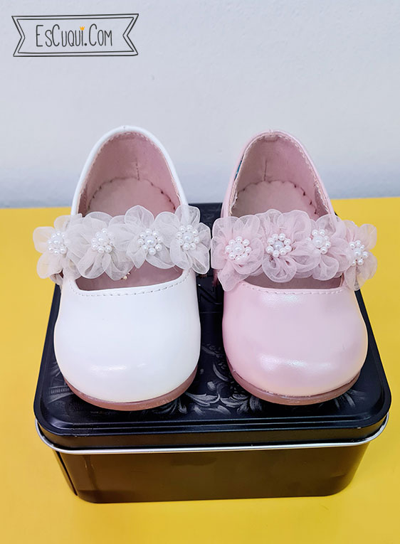 zapatos flores vestir niña