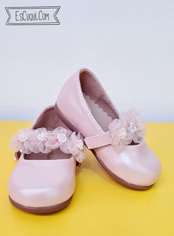 zapatos flores vestir niña