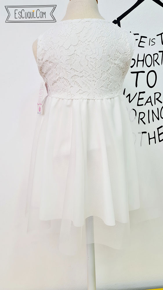 vestido blanco niña ceremonia vestir barato