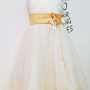 vestido blanco y dorado arras ceremonia