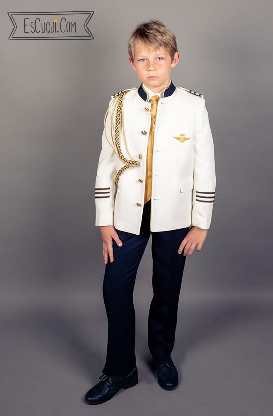 traje comunion oficial almirante mao blanco marino