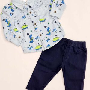 conjunto bebe camisa pantalon dinosaurios