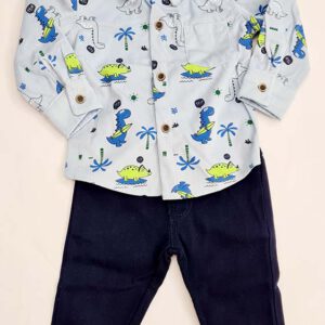 conjunto bebe camisa pantalon dinosaurios