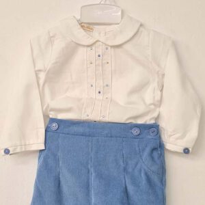 conjunto bebe pantalon corto elegante